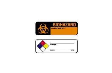 Image of National Marker Label BIO-HAZ 1X3IN RL500 WOL-7