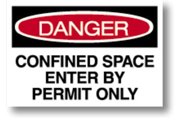 Image of National Marker Sign Danger Confined Space D-162-PB