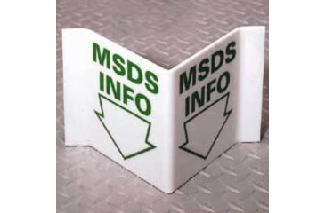 Image of National Marker Sign Eye Wash Statn 4X5.7 VS-7-W