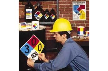 Image of National Marker Sign Hazard MAT.CLASSIF.11X8IN HMC8-R