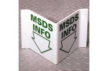 Image of National Marker Sign Visi Msds INFO. VS-23-W