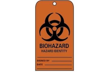 Image of National Marker Tag Biohazard Vin 6X3.25INPK25 RPT-54