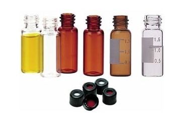 Image of National Scientific 8-425 Screw-Thread Vials, National Scientific C4013-30 Septa