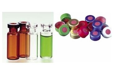 Image of National Scientific Standard Opening Crimp-Top Vials, National Scientific C4012-88 Unassembled Vial Kits Clear Vials