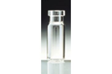 Image of National Scientific Wide Opening Crimp-Top Vials VW60821W-1232 Vials Clear Vials With Id Patch
