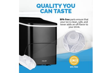 Image of NewAir 26 lbs. Countertop Ice Maker, Black, NIM026MB00