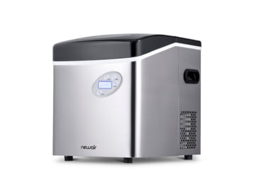 Image of NewAir 50 lbs. Countertop Ice Maker, Black / Stainless Steel, AI-215SS