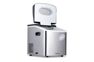 Image of NewAir 50 lbs. Countertop Ice Maker, Black / Stainless Steel, AI-215SS