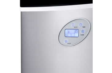 Image of NewAir 50 lbs. Countertop Ice Maker, Black / Stainless Steel, AI-215SS
