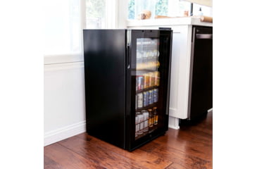 Image of NewAir Can Freestanding Beverage Fridge - 126 Cans, Black, AB-1200B