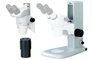 Image of SMZ-745T Trinocular Stereomicroscope w/ C10X Widefield Eyepiece and C-PS Plain Focusing Stand