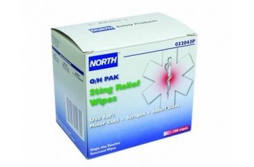 Image of North Safety Products/Haus Wipes Sting Relief PK100 032043P