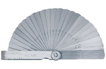 Image of General Tools 26-leaf 3in Feeler Gage.0015in 318-230, Unit EA