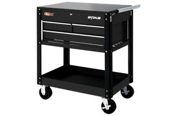 Image of Waterloo 3 Drawer Metal Utility Cart Bl 797-UC310BK, Unit EA