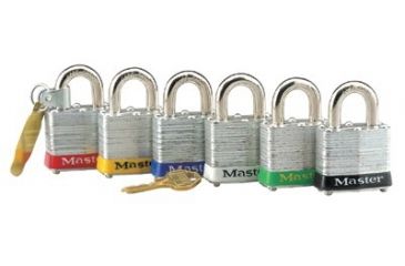 Image of Master Lock 4 Pin Tumbler Padlockw/yellow 470-3YLW, Unit PK