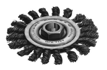 Image of Milwaukee Electric Tools 4in Knot Wire Wheel 495-48-52-1250, Unit EA