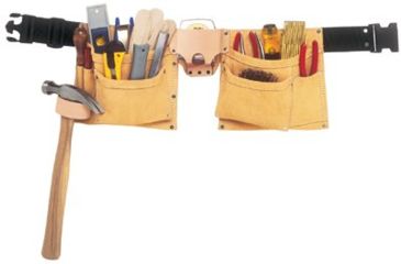 Image of CLC Custom Leather Craft 8 Pocket Heavy Duty Workapron 201-I370X3, Unit EA