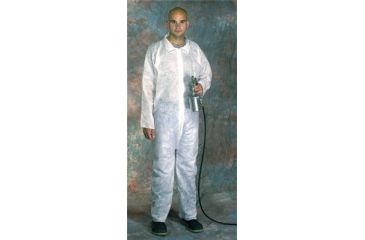 Image of Anchor Brand Anchor Sbp Wht Coverall Zip Fr 101-9600-L, Unit EA