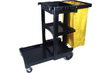 Image of Rubbermaid Black Janitor Cart W/zippered 5011160756, Unit EA