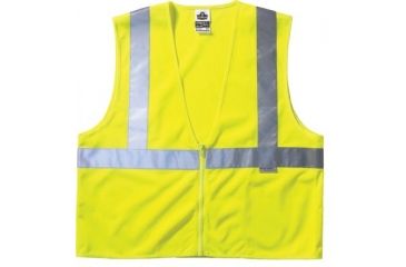 Image of Ergodyne Lime Standard Vest Mesh Zip 150-21125, Unit EA