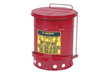 Image of Justrite Oily Waste Can21 Gal Hand 400-09710, Unit EA