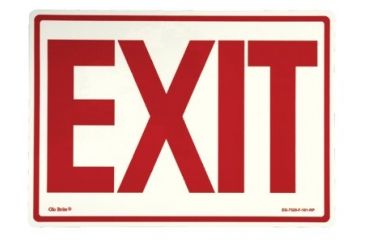 Image of Jessup Peel And Stick Eg Sign Glow Ba 5011131548, Unit EA