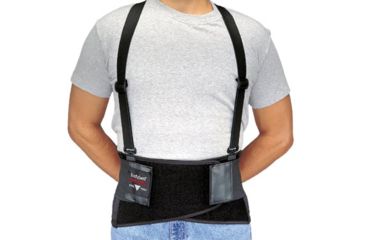 Image of Allegro Industries Large Black Bodybelt Back Supp 037-7160-03, Unit EA