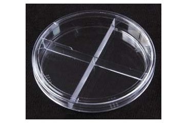 Image of Parter Medical Petri Dishes, Segmented, Sterile 3518 Fully Stackable Dishes Y-Plate
