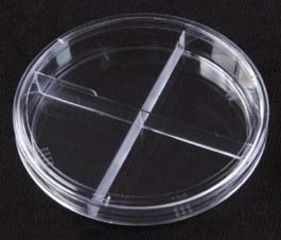 Image of Parter Medical Petri Dishes, Segmented, Sterile 3573 Stackable For Automation Dishes Y-Plate