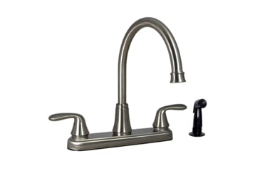 Image of Phoenix Faucets Two Handle 8 Hybrid Kitchen Faucet With High Arc Spout With Side Sprayer, Brushed Nickel, PF231401