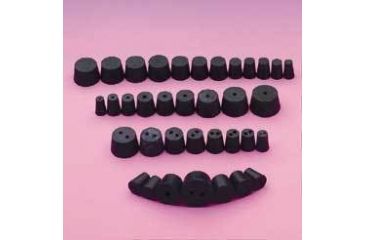 Image of Plasticoid Black Rubber Stopper Assortment ASSM299VWR Vwr Stopper Assort 00-8 2LB/PK
