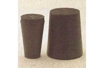 Image of Plasticoid Black Rubber Stoppers, Solid 105M290