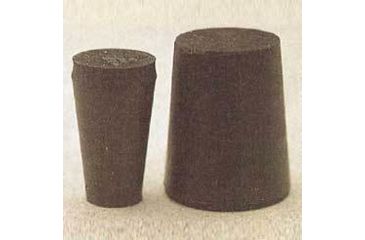 Image of Plasticoid Black Rubber Stoppers, Solid 7.5M290