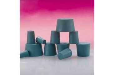 Image of Plasticoid Green Neoprene Stoppers, Solid 00-M350