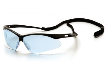 Image of Pyramex Black Frame/Infinity Blue Lens with Black Cord SB6360SP