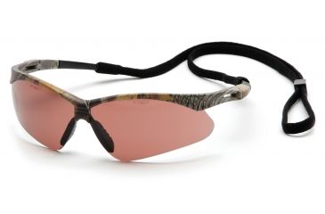 Image of Pyramex Camo Frame/Sandstone Bronze Anti-Fog Lens with Black Cord SCM6318STP