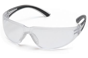 Image of Pyramex Cortez Safety Glasses - Clear Lens, Black Temples Frame SB3610S