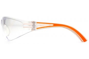 Image of Pyramex Cortez Safety Eyewear - Clear Lens, Orange Temples Frame SO3610S