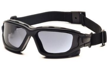 Image of Pyramex I-Force Safety Glasses, Black Frame & Gray Anti-Fog Lens SB7020SDT, EDEMO1
