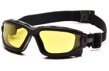 Image of Pyramex I-Force Safety Glasses, Black Frame & Amber Anti-Fog Lens SB7030SDT