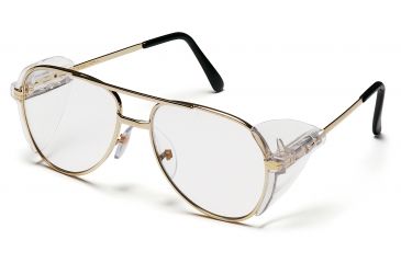 Image of Pyramex Pathfinder Safety Eyewear - Clear Lens, Gold Metal Frame SG310A