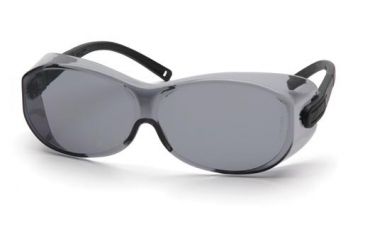 Image of Pyramex OTS-XL Safety Glasses Black Temples, Gray Lens S7520SJ