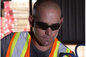 Image of Pyramex Safety Eyeglasses Itek Series w/ Gray Temple Frame and Gray Lens