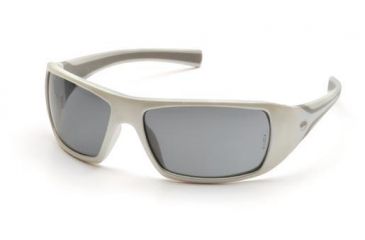 Image of Pyramex Goliath Safety Glasses,White Frame, Gray Lens SW5620D