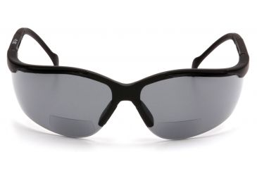 Image of Pyramex V2 Readers Eyewears - Gray + 2.0 Lens, Black Frame SB1820R20