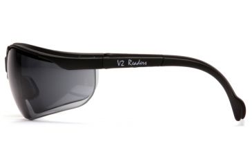 Image of Pyramex V2 Readers Glasses - Gray + 2.5 Lens, Black Frame SB1820R25