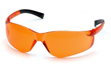 Image of Pyramex Ztek Safety Glasses - Orange Lens, Orange Frame S2540S
