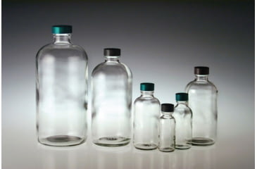 Image of Qorpak Btl Flt BS-RND TF/CAP 2OZ CS24 GLC-01102 Btl Flt BS-RND TF/CAP 2OZ CS24