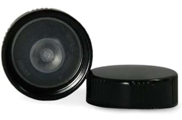 Image of Qorpak Black Phenolic Screw Caps, Poly-Seal Liner, Qorpak 5045/12, Pack of 12