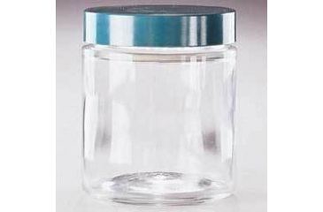 Image of Qorpak Straight-Sided Rounds, Wide Mouth, Qorpak 7746A With Pulp/Tinfoil-Lined Black Phenolic Cap